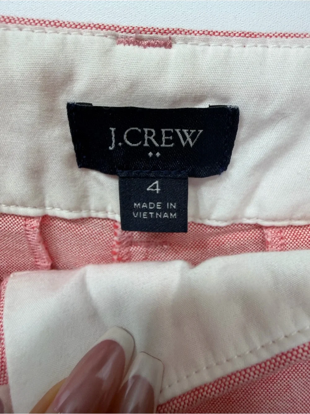 J.Crew Size 4 Pink 100% Cotton Chino Shorts 5” Inseam